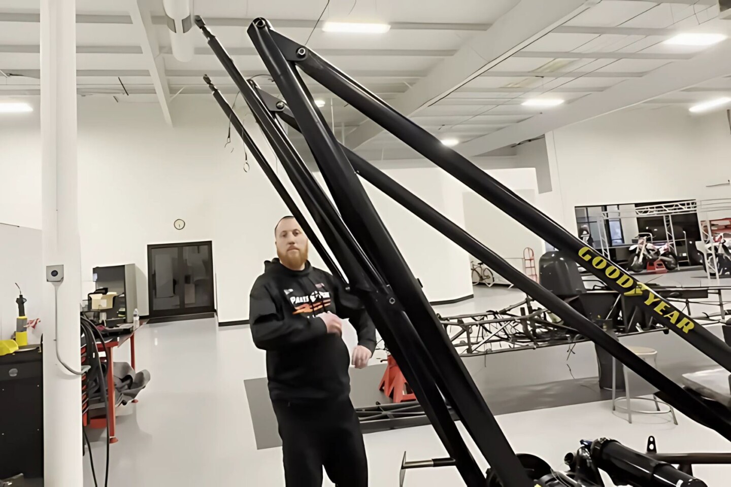 rear wing of a top fuel dragster