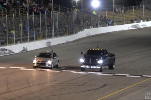 Cummins Power Overload! Wild Crash at Spectator Drags Event