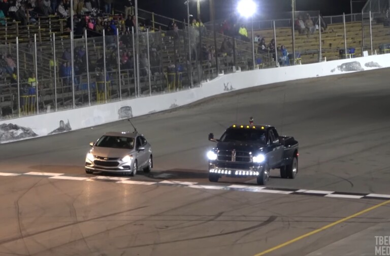 Cummins Power Overload! Wild Crash at Spectator Drags Event