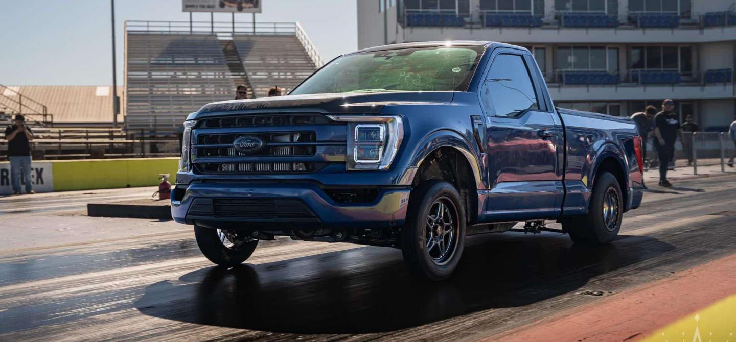 2021+ Coyote F-150 Launches On Leaf Springs To 8-Second Glory