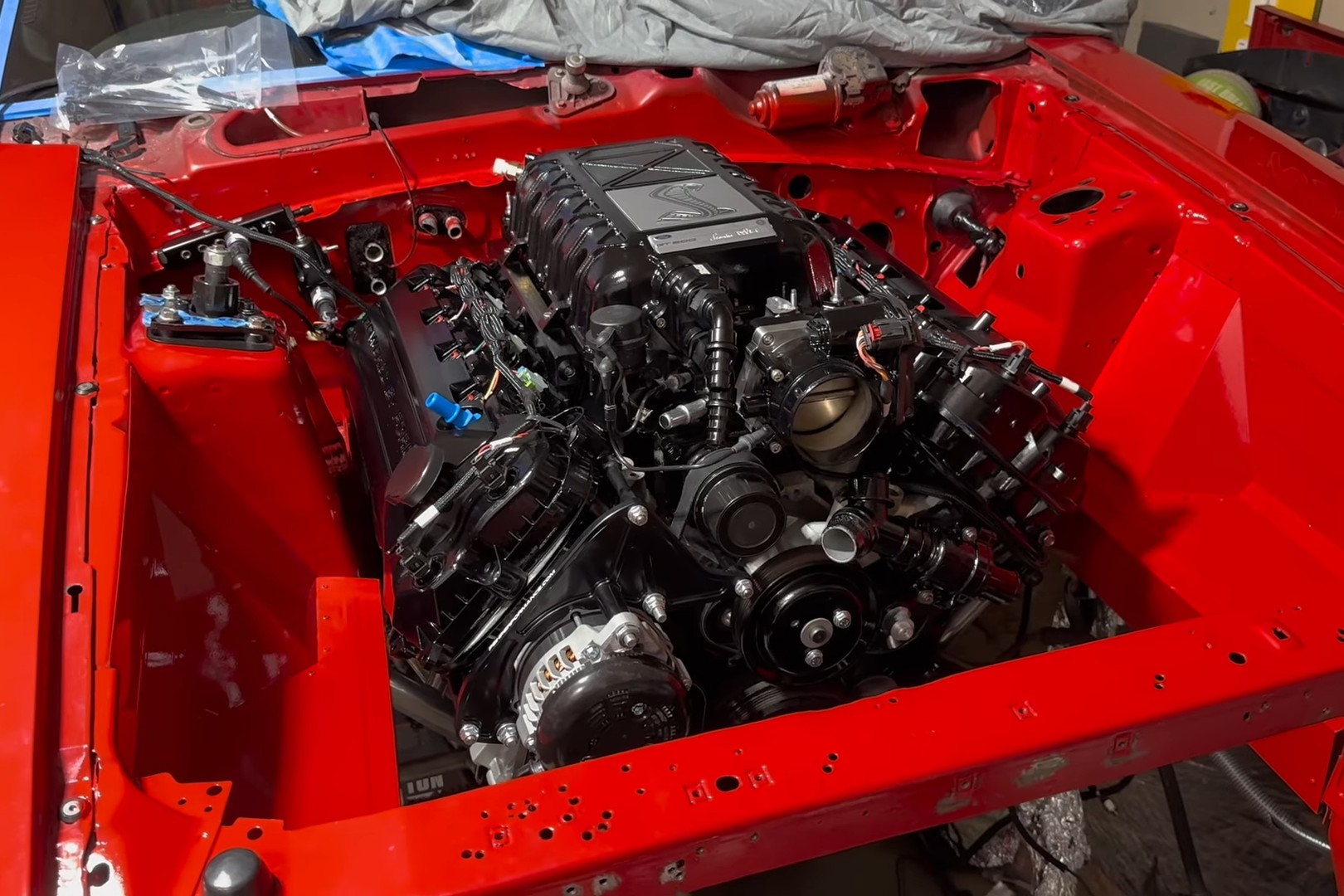 This In-Progress SN-95 Coyote Swap Is Boosted By A GT500 Blower