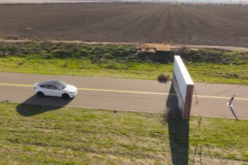 Tesla's Autopilot Fails Hilarious "Wile E. Coyote" Road Test