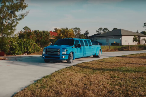 This Eight-Door Ford Super Duty Does Wicked Donuts
