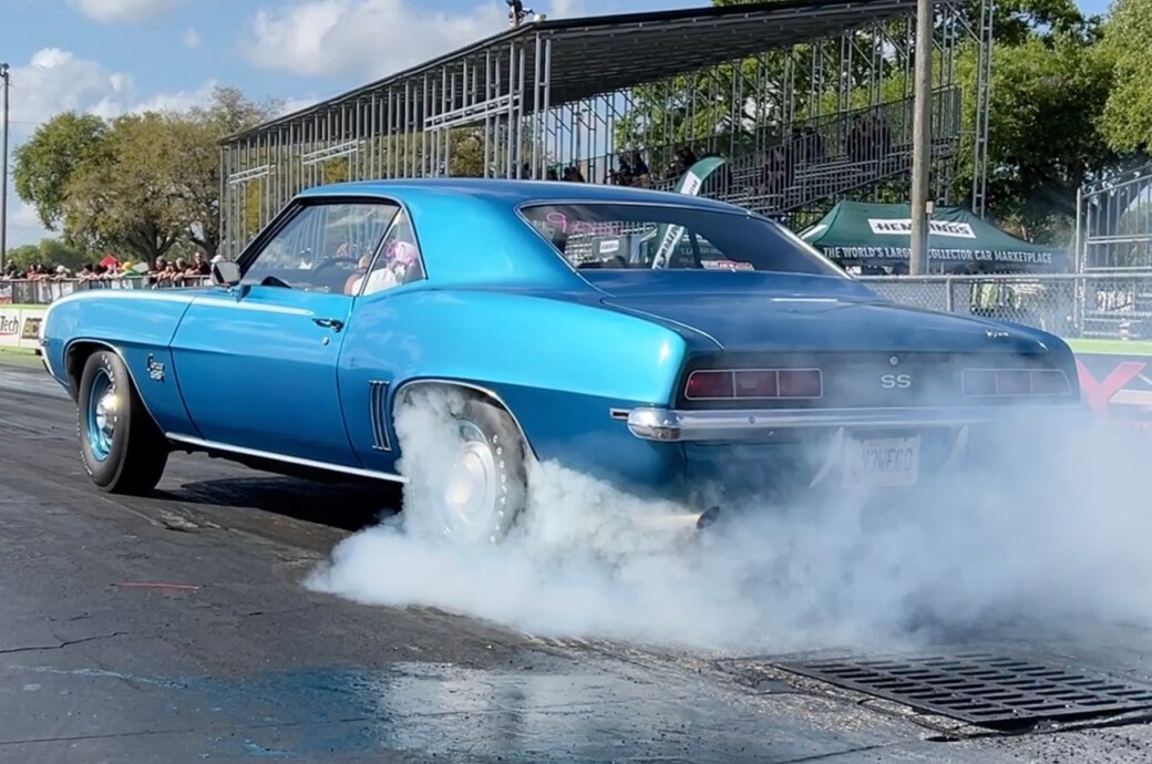 Pure Stock Camaro Rips Off 11-Second Runs On Bias-Ply Tires