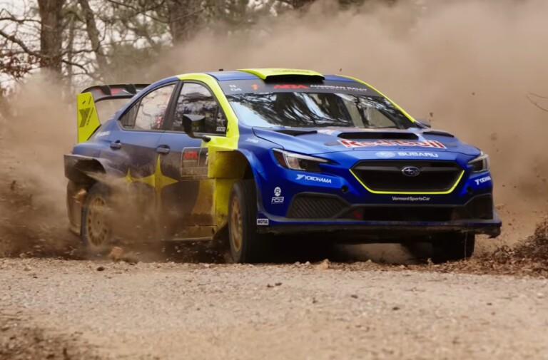 Subaru Motorsports USA Battles Weather, Wins 100 Acre Wood