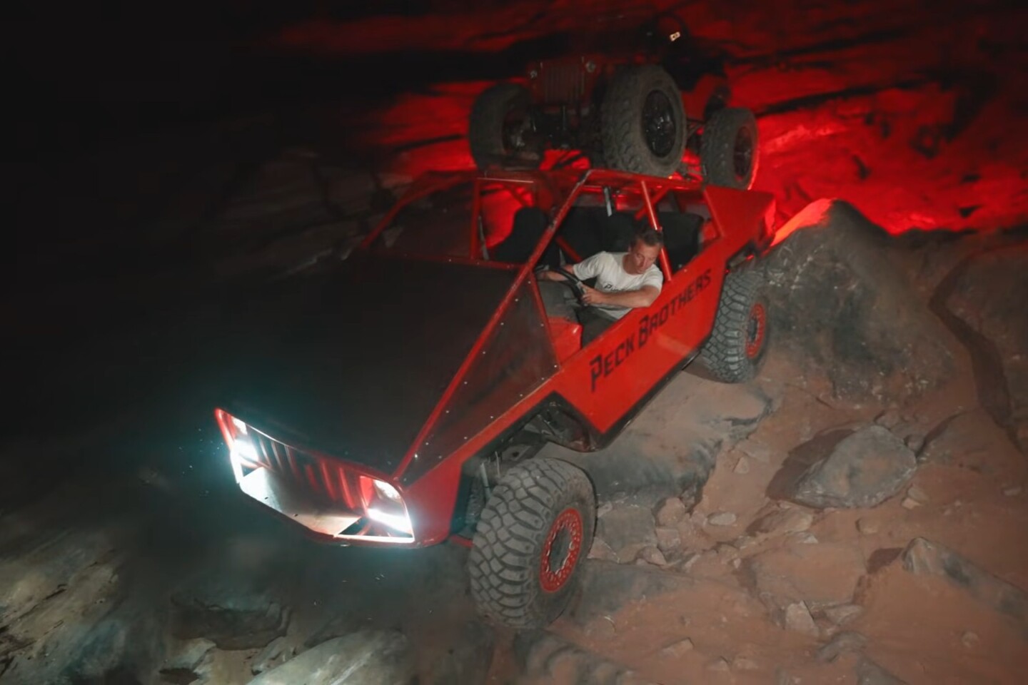 Cybertruck on an off-road trail