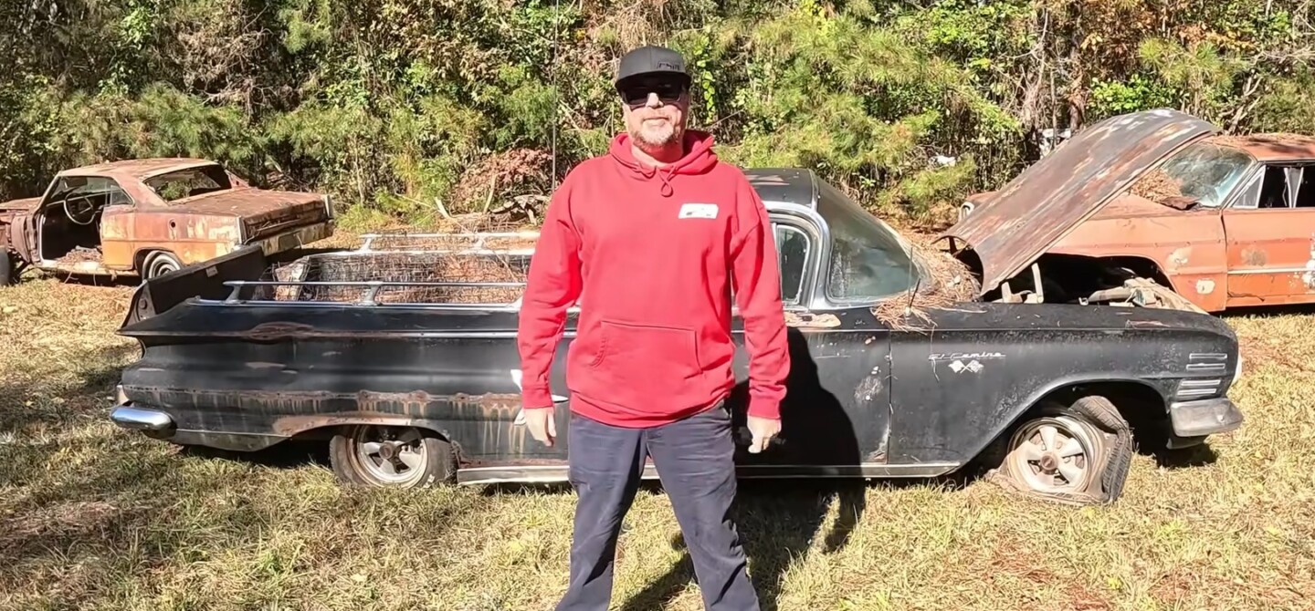 Mike Finnegan and an old 1960 El Camino