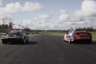 Corvette E-Ray and Z06 Face Off Against Camaro V8 Supercar
