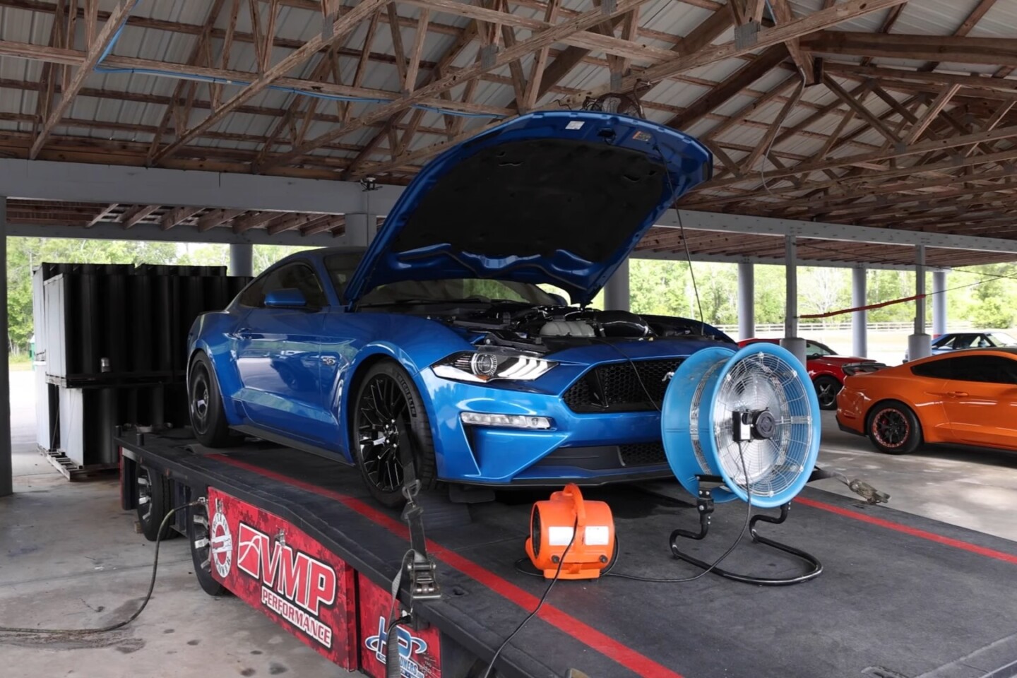 2018 Mustang GT on a Dyno