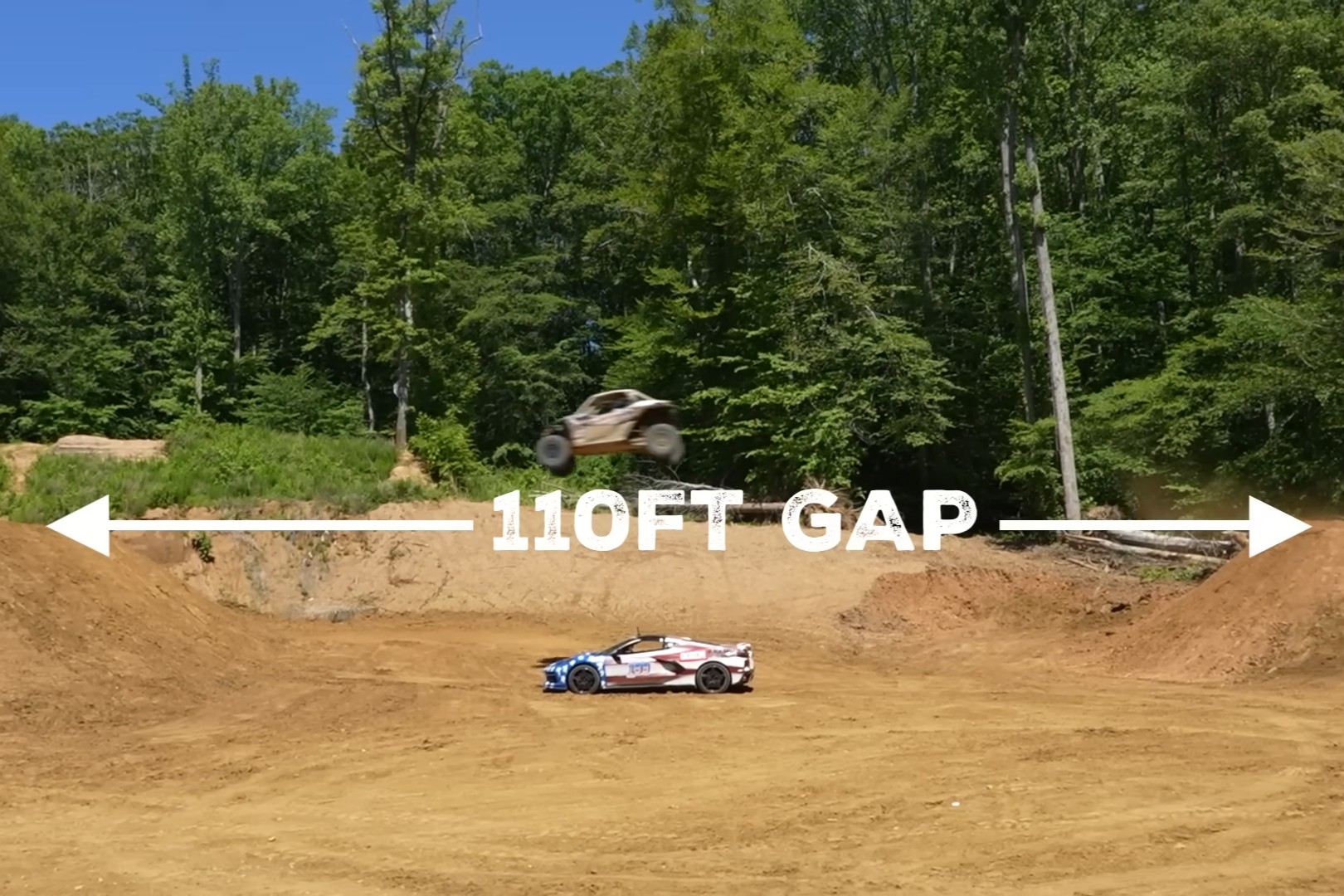 Channel 199’s 110-Foot C8 Corvette Jump Ends in a Crash