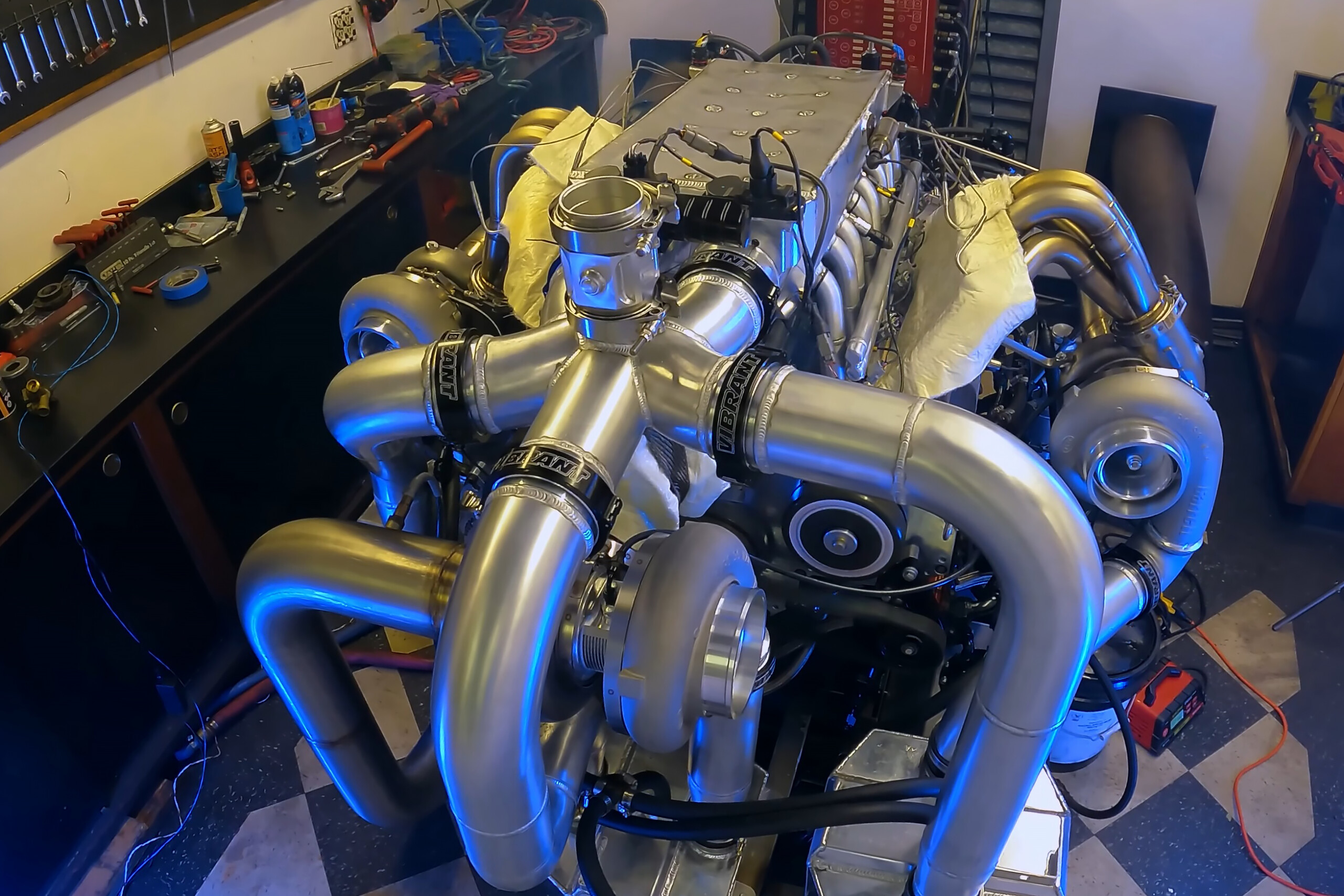 Rob Dahm’s Wild 12-Rotor Engine Makes N/A Pulls On The Dyno