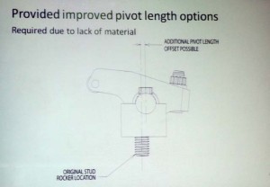 Not only does a shaft mount rocker system improve stability, it also allows you to relocate the rocker arm's pivot point without having to weld up and redrill the holes in the head.
