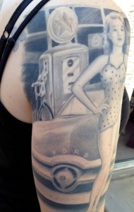 Retro Pin-up Tattoo