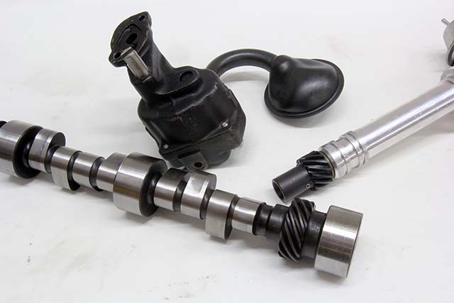 Distributor gears also drive the oil pump on most engines, and the extra load from a high volume pump and high viscosity oil can place undue stress on the drive gear, especially during engine warmup when the oil is cold. The worst case scenario is 20w50 oil, a high pressure/high volume oil pump, and tight bearing clearances.