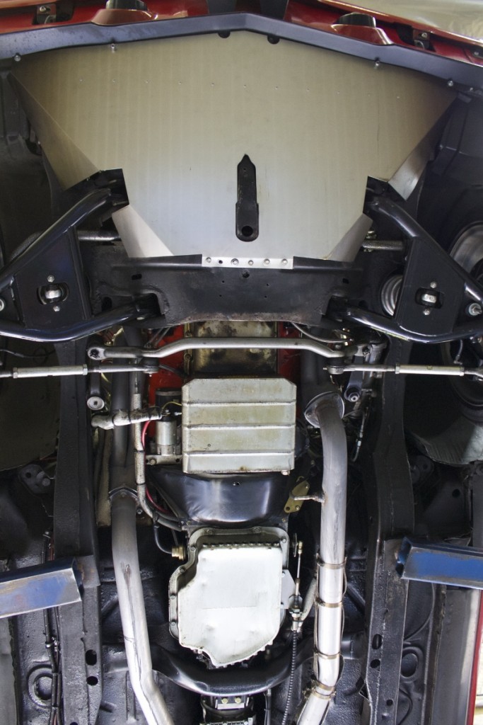 Front suspension upgrades include tubular A-arms, frame connectors, and sealed lower radiator ducting.