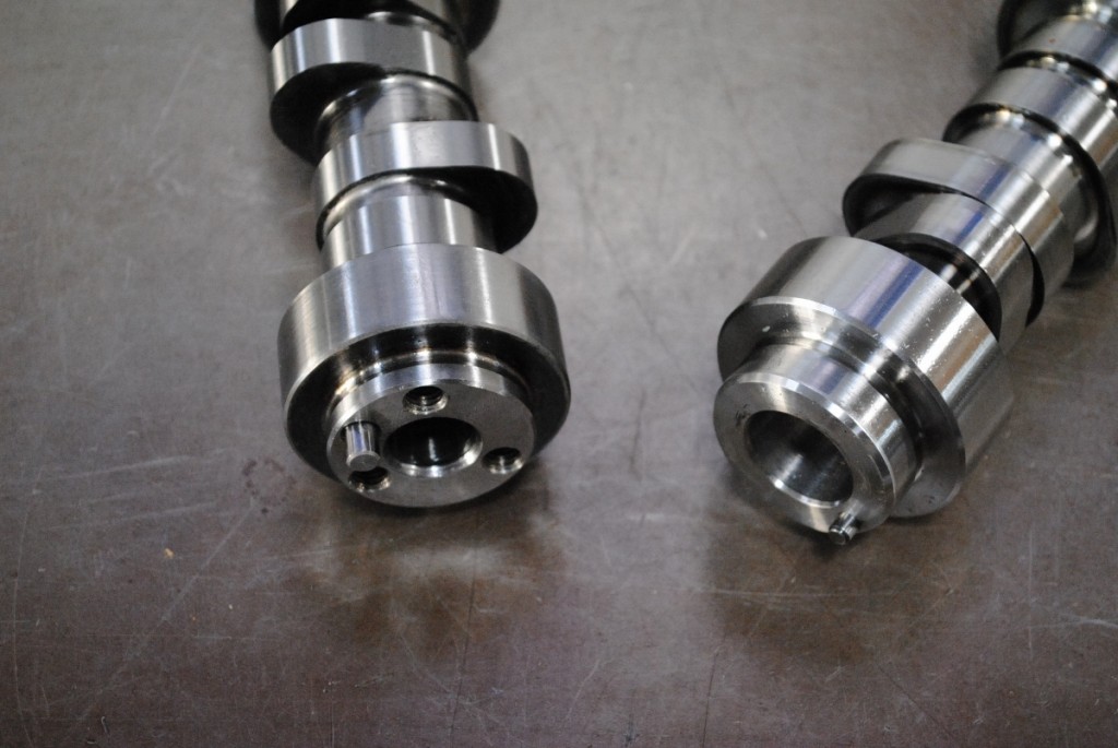 The LS3 featured a single-bolt cam, but our cam upgrade featured a three-bolt cam that required a new three-bolt, 4X cam sprocket.