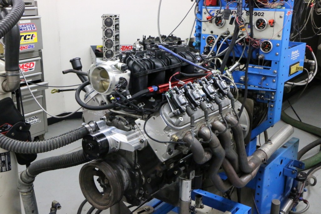 After installation of the BTR top end package, the power output of the 5.3L jumped from 340 hp and 367 lb-ft up to 446 hp and 414 lb-ft. The top end package improved the power output of the little truck motor by more than 100 hp.