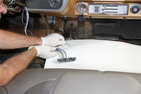 12 - turn signal wiring (GM plug) and the shift indicator light (grey wire)